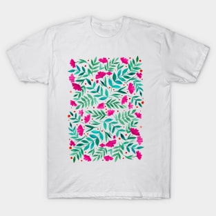 Magical garden - green and pink T-Shirt